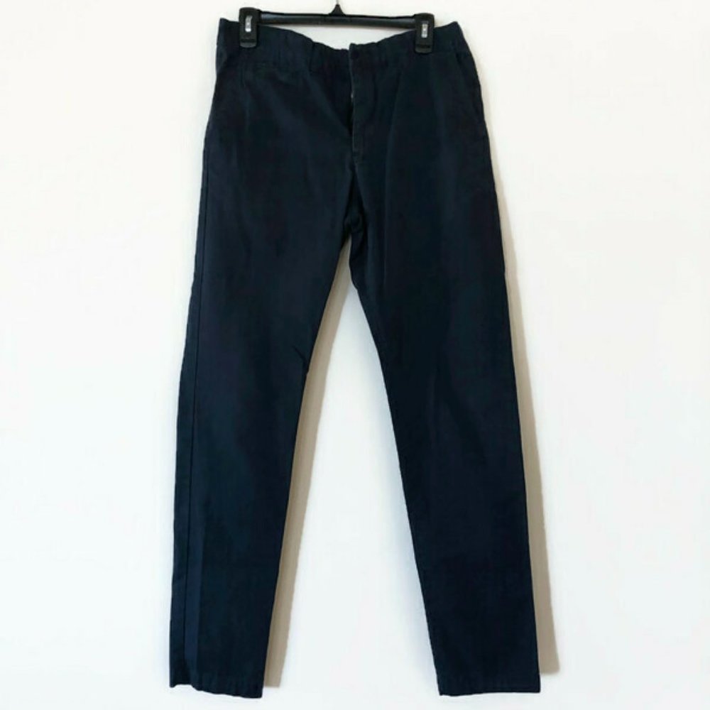 Navy blue skinny fit pants